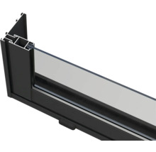 Detailansicht eines Fensters mit Rahmen