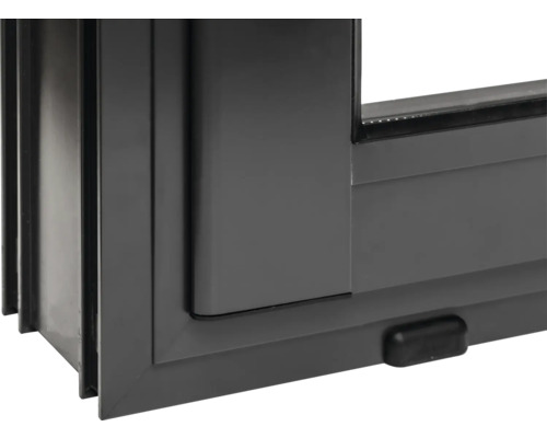 Detailansicht eines Aluminiumfensters