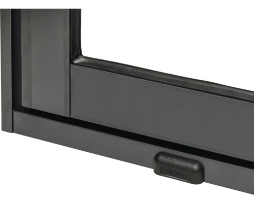 Detailansicht eines Fensters mit Rahmen