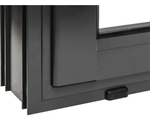 Detailansicht eines Aluminiumfensters