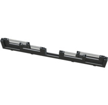 Querschnitt eines schwarzen Aluminiumfensters