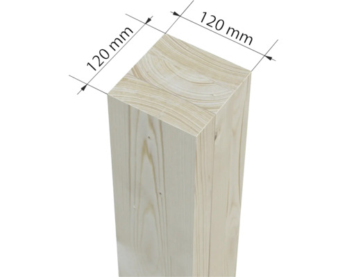 Massivholz Balken mit Abmessung 120 mm