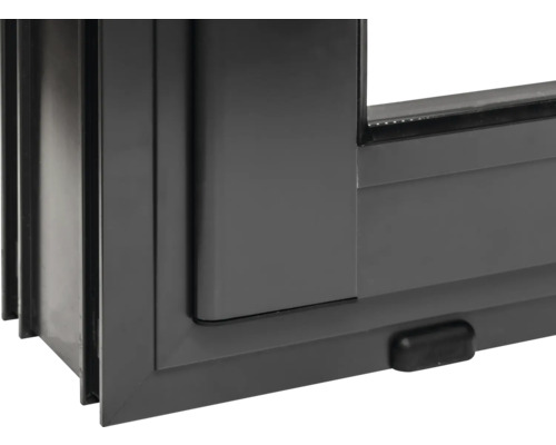 Detailansicht eines Fensters mit Rahmen