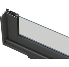 Vue détaillée d'une fenêtre en aluminium