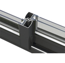 Gros plan d'un cadre de fenêtre avec verre