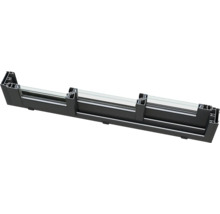 Querschnitt eines Aluminiumfensterrahmens mit Glas