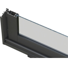 Detailansicht eines Fensters mit Rahmen