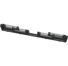 Querschnitt eines Fensterrahmens aus Aluminium und Glas