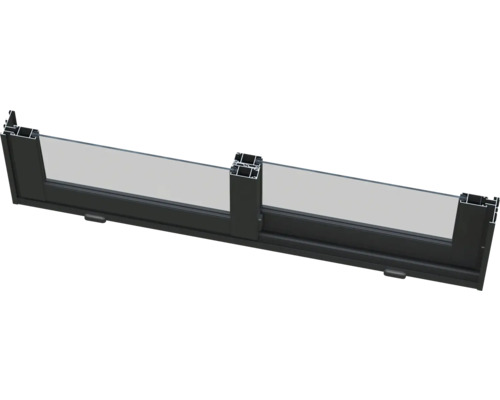 Fenêtre coulissante avec cadre en aluminium et verre