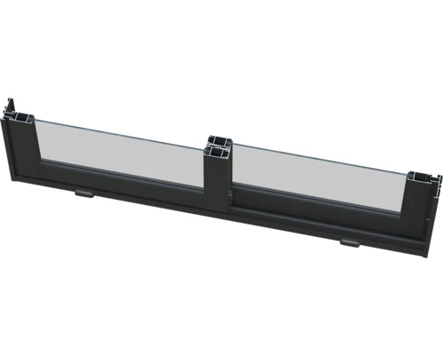 Fenêtre coulissante avec cadre en aluminium et verre