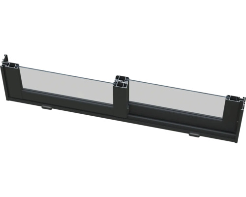 Fenêtre avec cadre en aluminium et verre