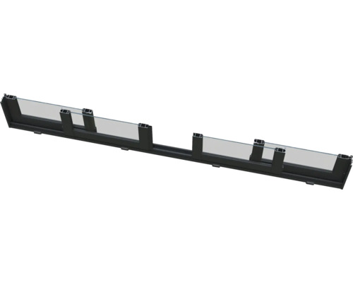 Garde-corps en verre avec profilé en aluminium