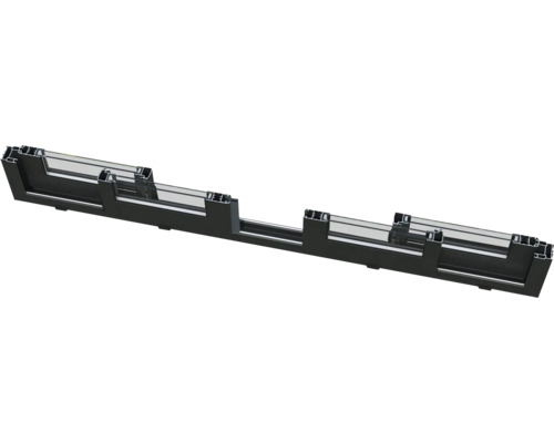 Section transversale d'une porte coulissante en aluminium et en verre