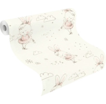 Rouleau de papier peint avec motif de lapin pour chambre d'enfant