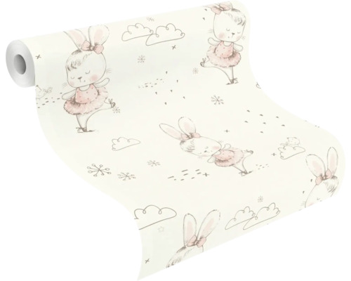 Rouleau de papier peint avec motif de lapin pour chambre d'enfant
