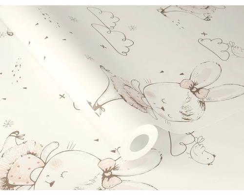 Papier peint avec motif de lapin