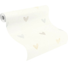 Rouleau de papier peint à motif de cœurs