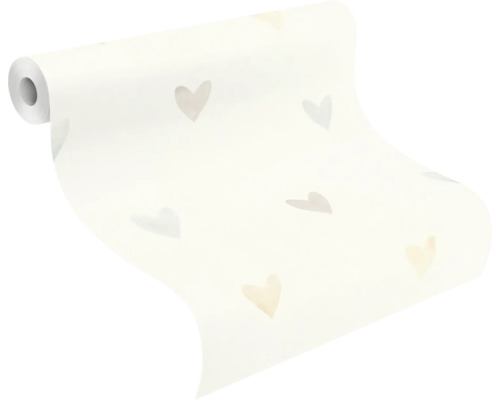 Rouleau de papier peint à motif de cœurs
