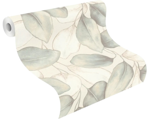 Rouleau de papier peint avec motif de feuilles