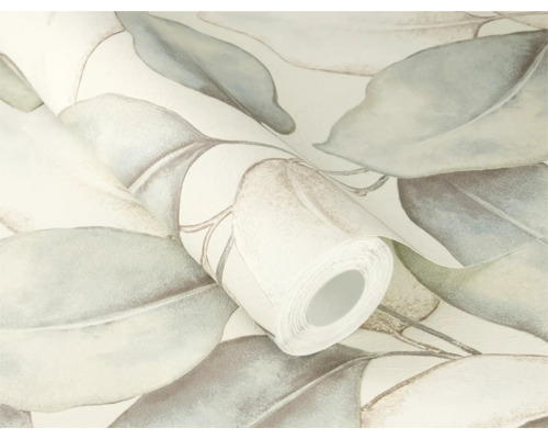 Rouleau de papier peint avec motif de feuilles