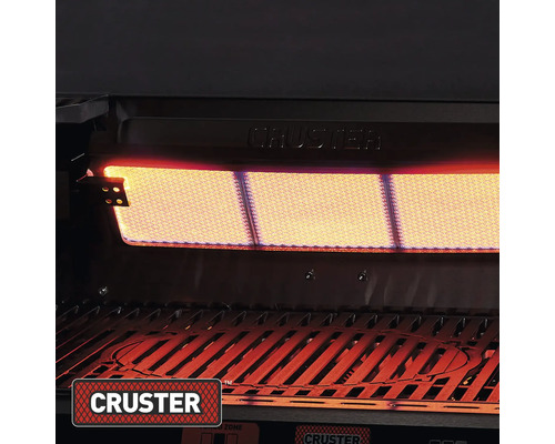 Cruster Grill mit Infrarotbrenner und Grillrost.