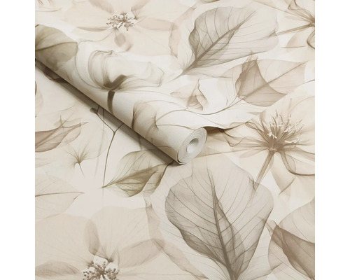 Tapetenrolle mit floralem Muster