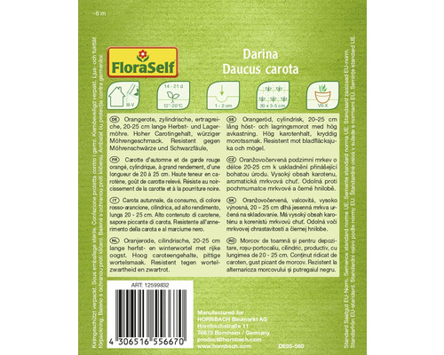 Darina Daucus Carota Karottensamenpackung