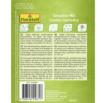 Verpackung Cosmos bipinnatus Sommerblumensamen Sensation Mix