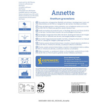 Informations sur la plante d'aneth Annette