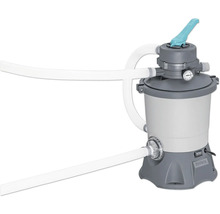 Système de filtration à sable avec tuyaux pour piscine