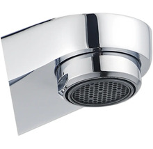 Detailansicht einer Armatur mit Perlator für Waschtisch