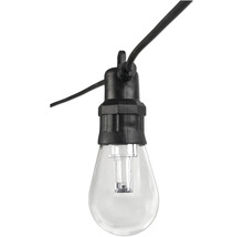 Guirlande lumineuse avec une ampoule transparente