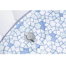 Détail d'une bâche de piscine avec valve