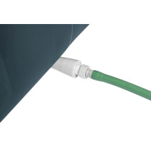 Réservoir d'eau de pluie avec raccord de tuyau