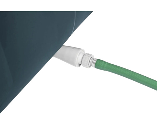 Réservoir d'eau de pluie avec raccord de tuyau