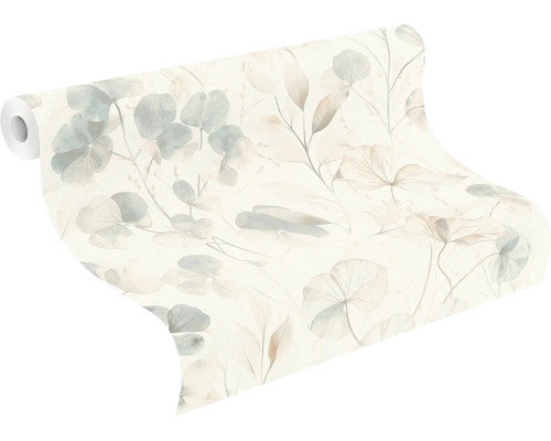 Rouleau de papier peint avec motif de plantes