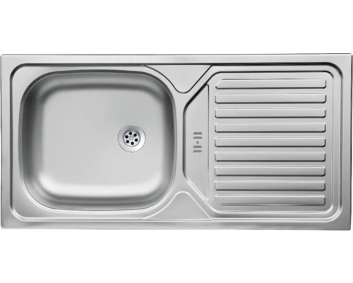 Évier en acier inoxydable avec égouttoir