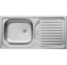 Spüle aus Metall mit Abtropffläche