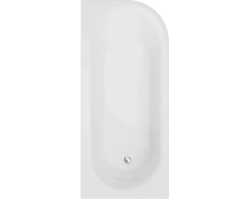 Baignoire rectangulaire en acrylique sanitaire, vue de dessus