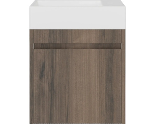 Waschtischunterschrank mit einer Schublade und einem Aufsatzwaschbecken