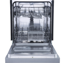 Offener Geschirrspüler mit Geschirrkörben