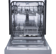 Offener Geschirrspüler mit Innenleben aus Metall