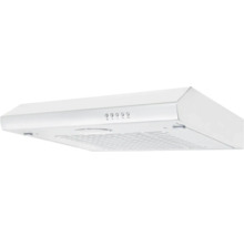 Hotte aspirante blanche avec boutons de commande