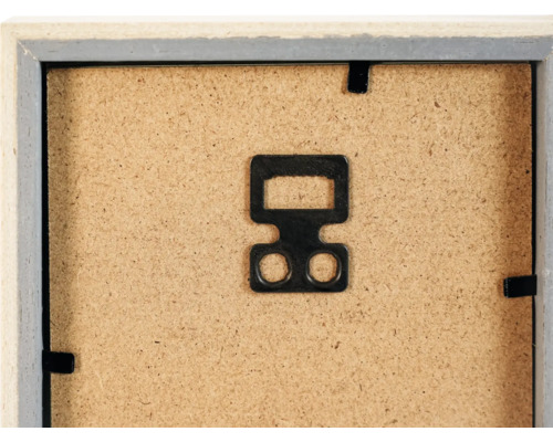 Dos d'un cadre photo avec dispositif de suspension