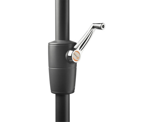 Details des Schneider Schirme Kurbelmechanismus