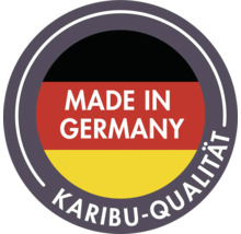 Fabriqué en Allemagne Label de qualité Karibu