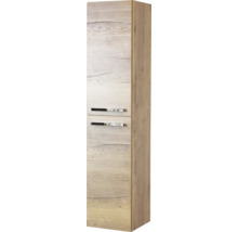 Hochschrank mit zwei Schubladen und Holzdekor