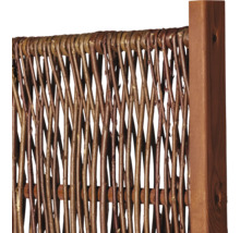 Weidenzaun-Element mit Holzrahmen