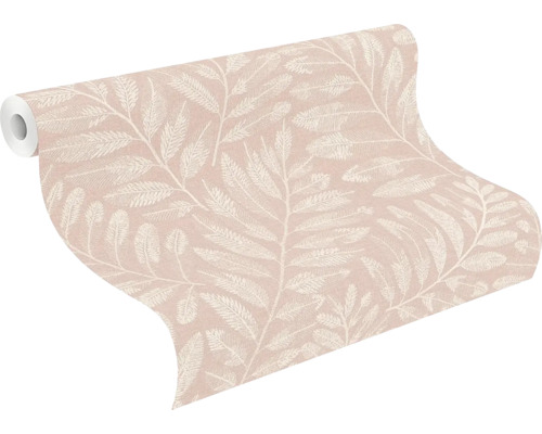 Rouleau de papier peint avec motif de feuilles