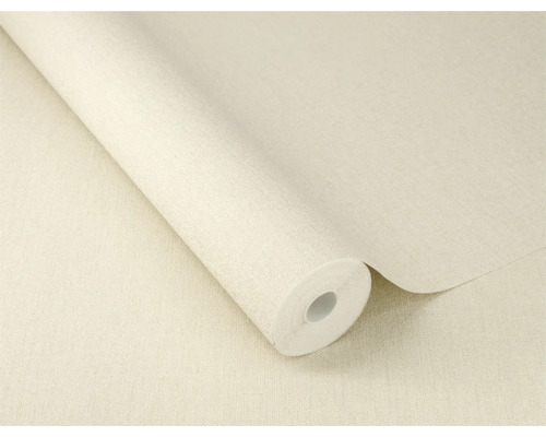Rouleau de papier peint textile beige